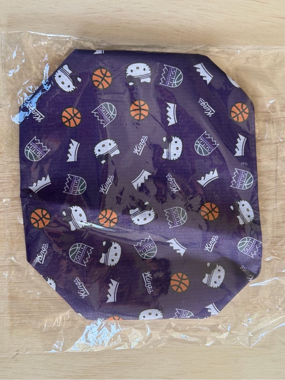 Hello Kitty Purple Sacramento Kings Patterned Accessory Bag